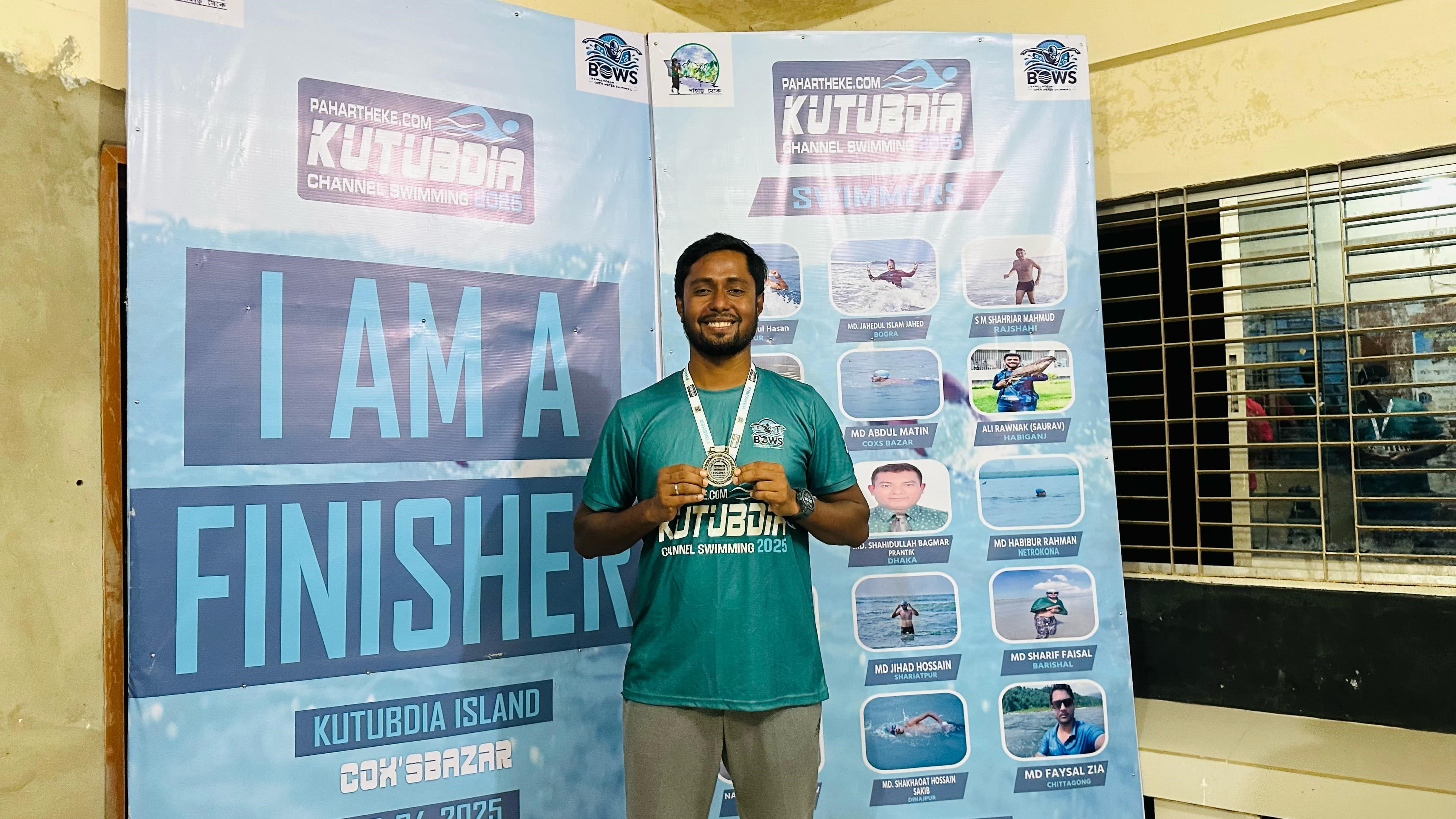 কুতুবদিয়া চ্যানেল পাড়ি দিলেন মাহমুদুল হাসান মাসুম